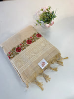 Tissue linen blended Saree/564B