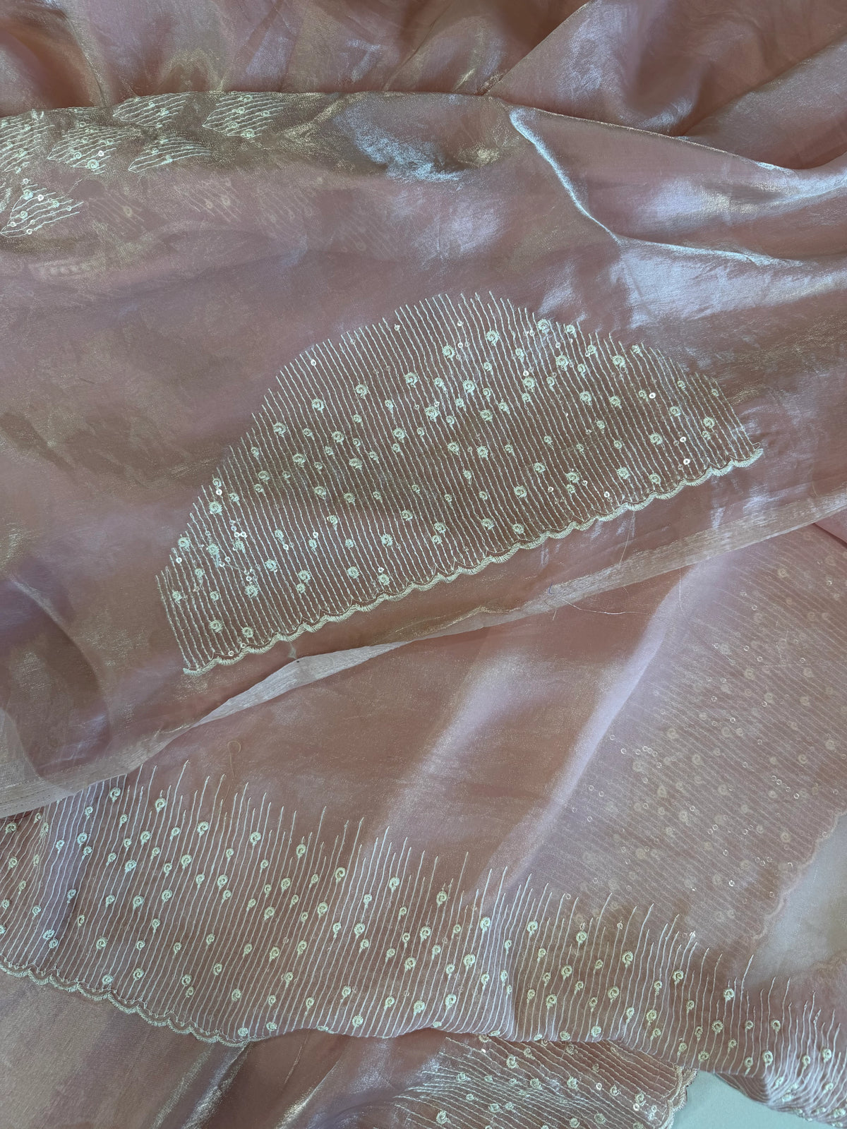 Satin organza saree/ 5509