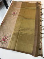 Chanderi blended saree/ KK35