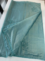 Fancy crushed Organza Saree/ HW490