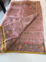 Glass Organza Saree/ 373A
