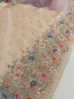 Glass Organza Saree/ 155A