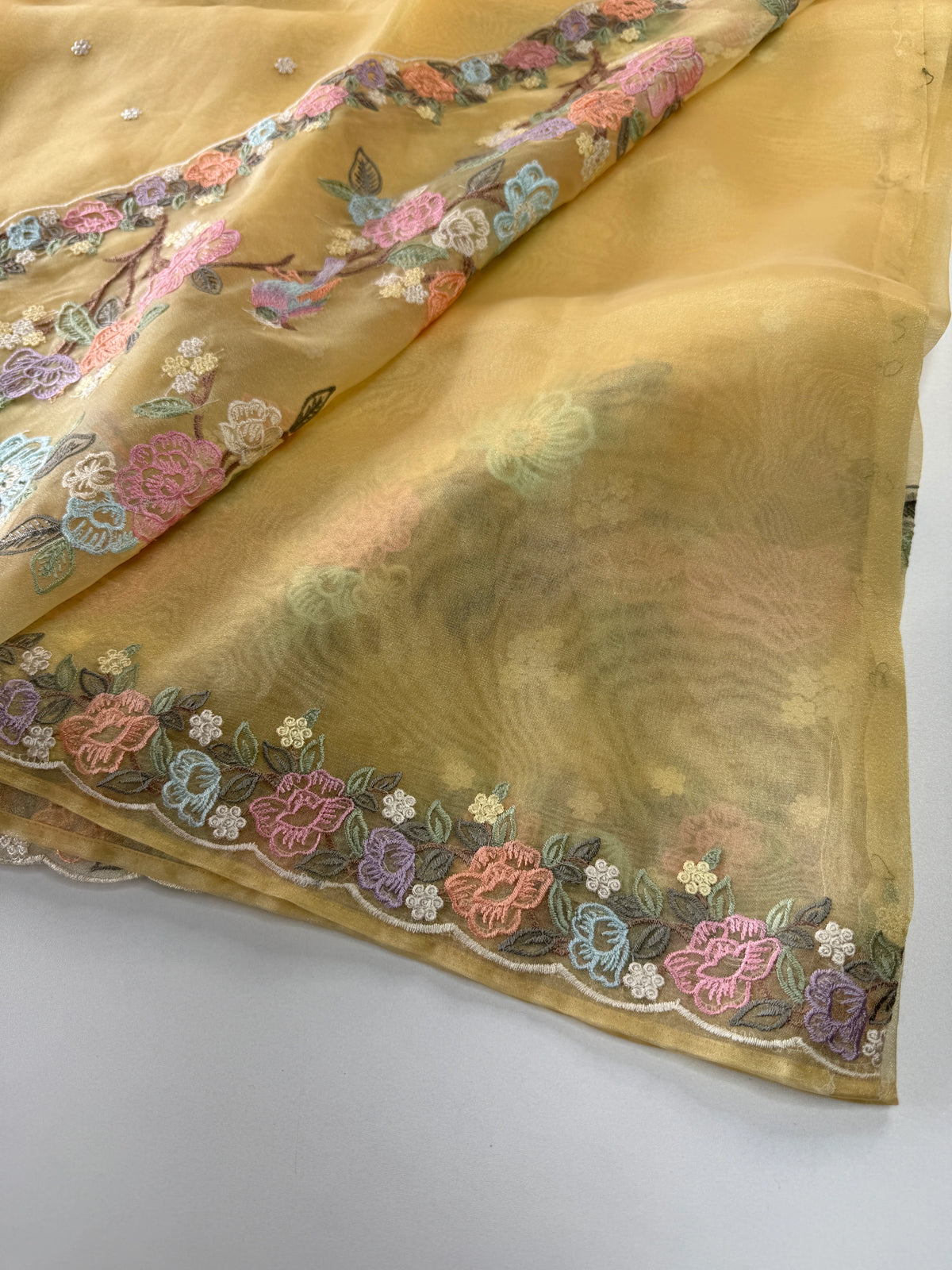 Glass organza saree/ 155B