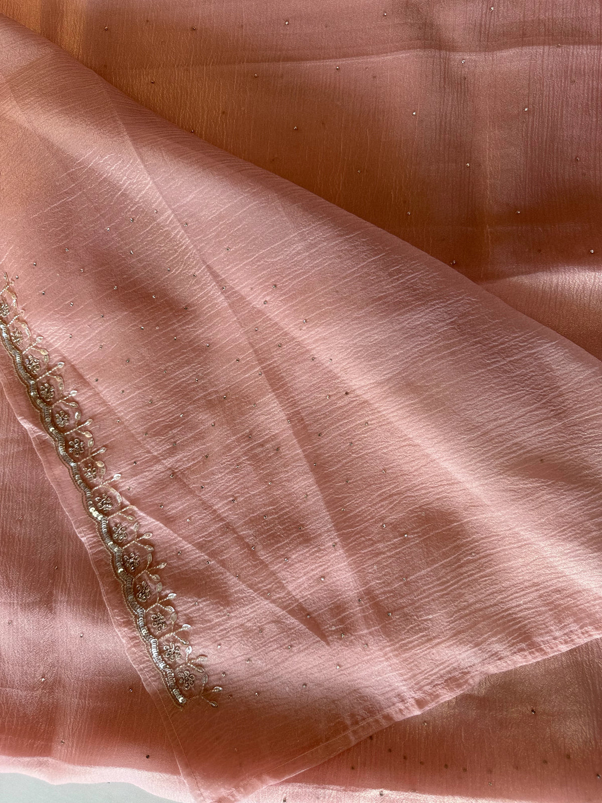 Platinum crushed crape /MC079