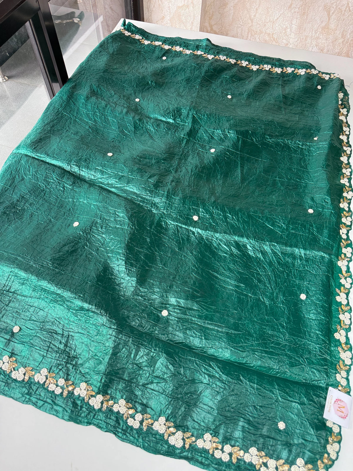 Crushed Organza Saree/AP2947