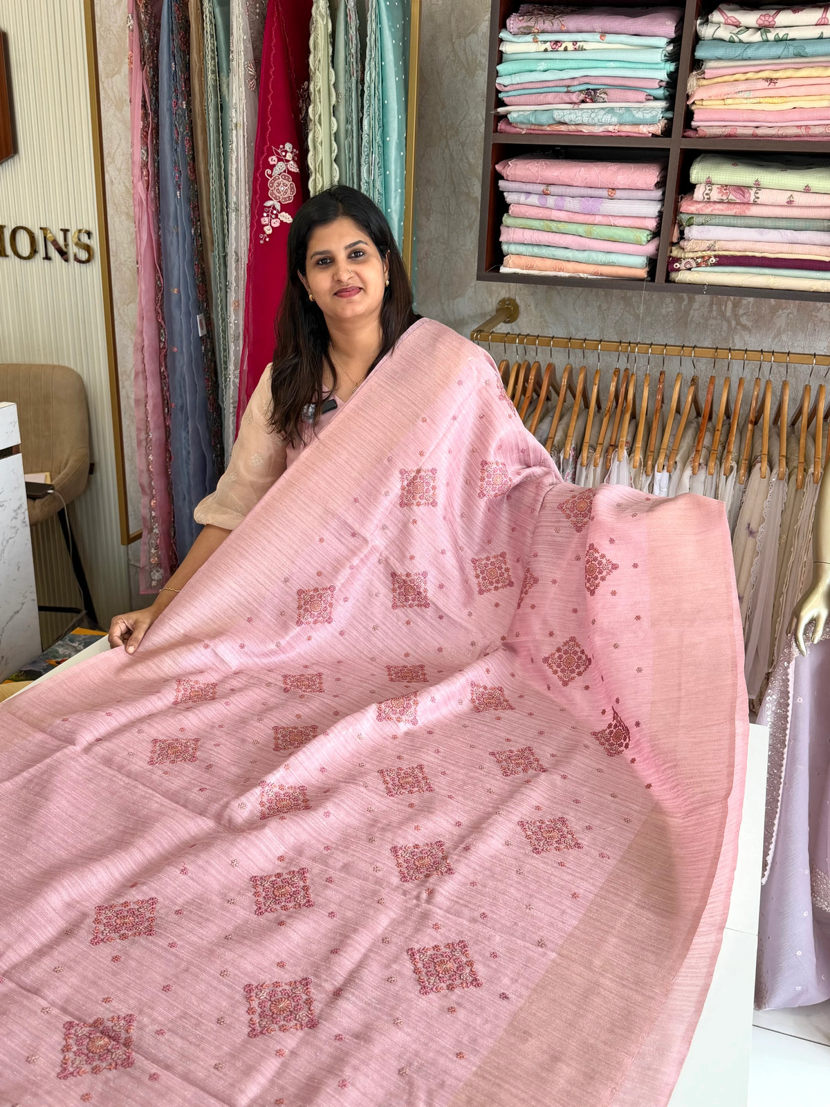 Semi jute saree/ DHB8