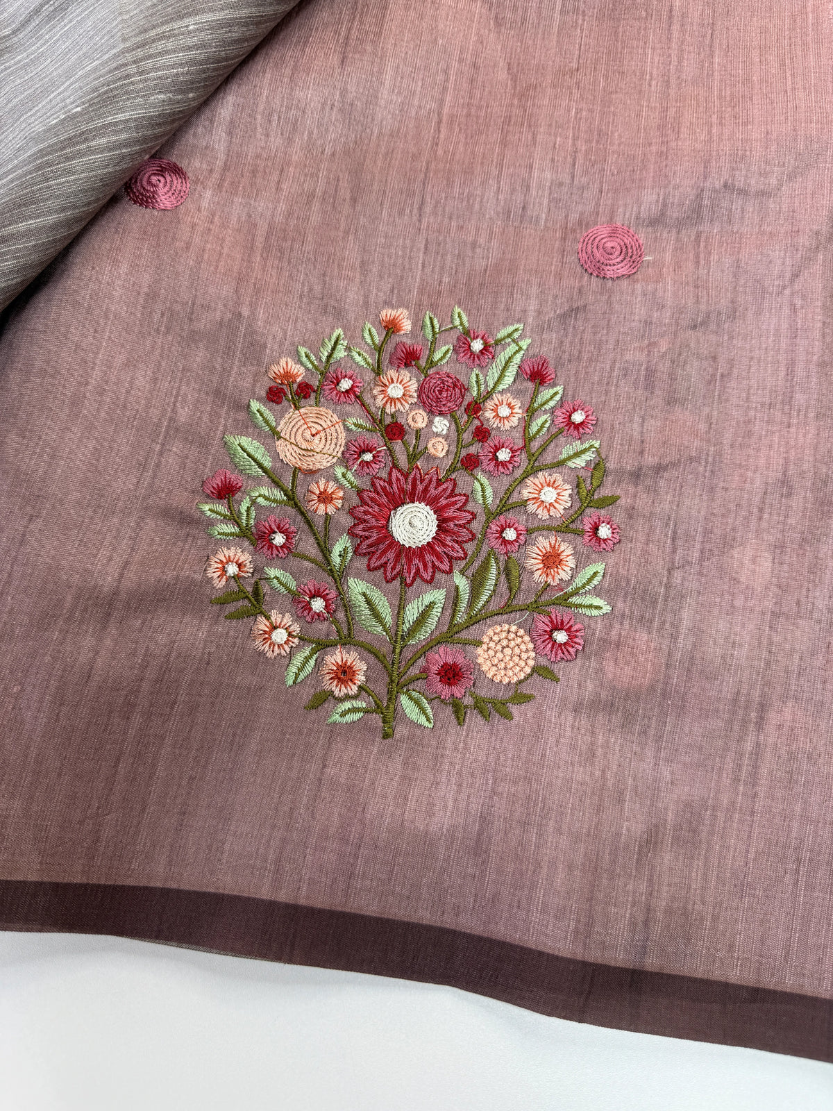 Chanderi blended saree/ KK35