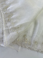 Crushed crape saree/HW324