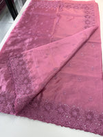 Crushed crape saree/ CW140