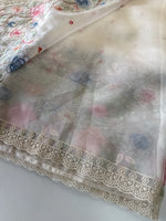 Glass Organza Saree/ 155A