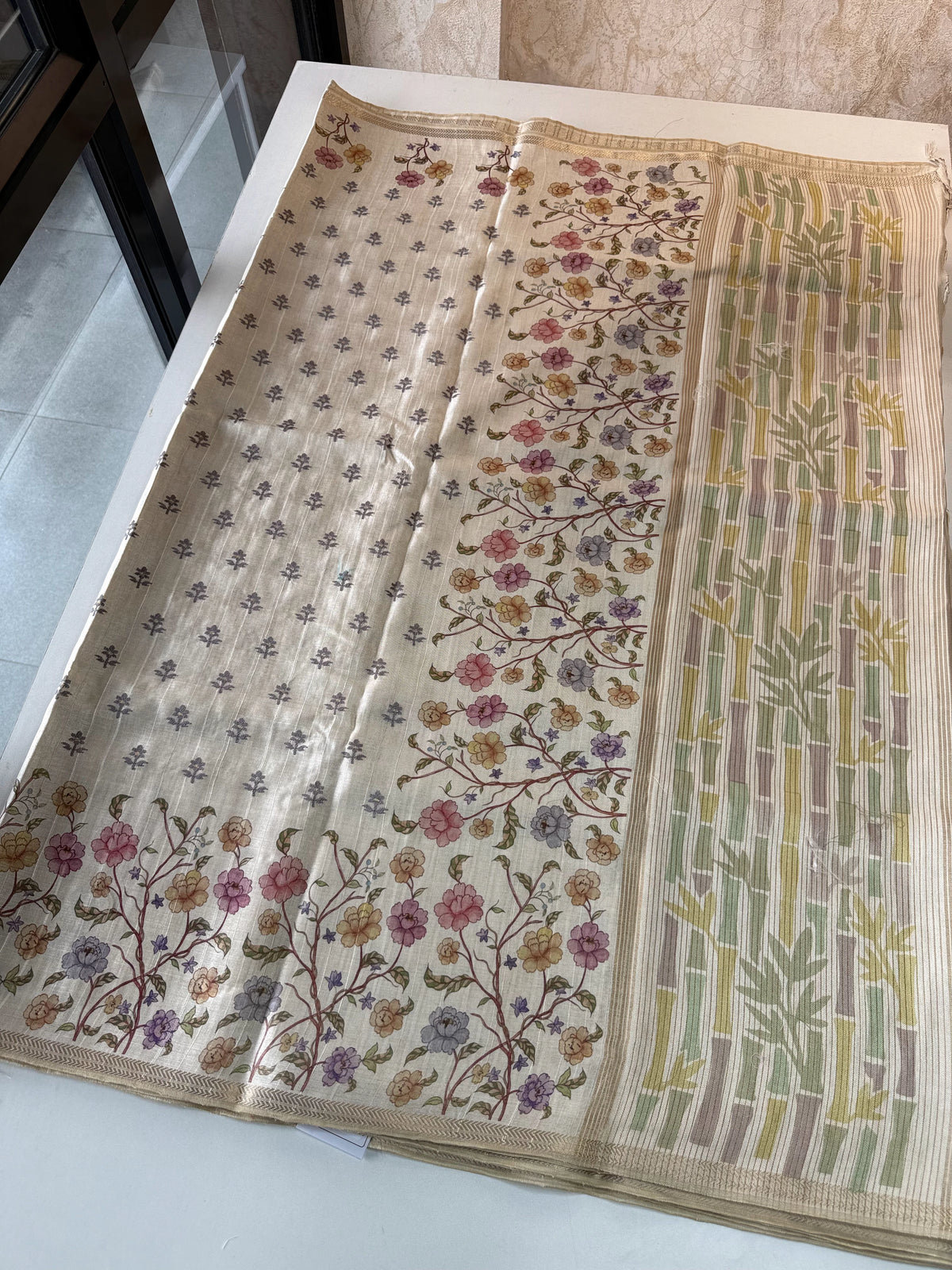 Soft semi Tussar saree /MD377