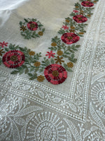 Tissue linen blended Saree/564B