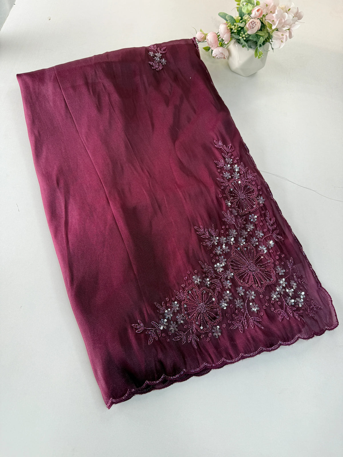 Tissue organza Saree/ HW319