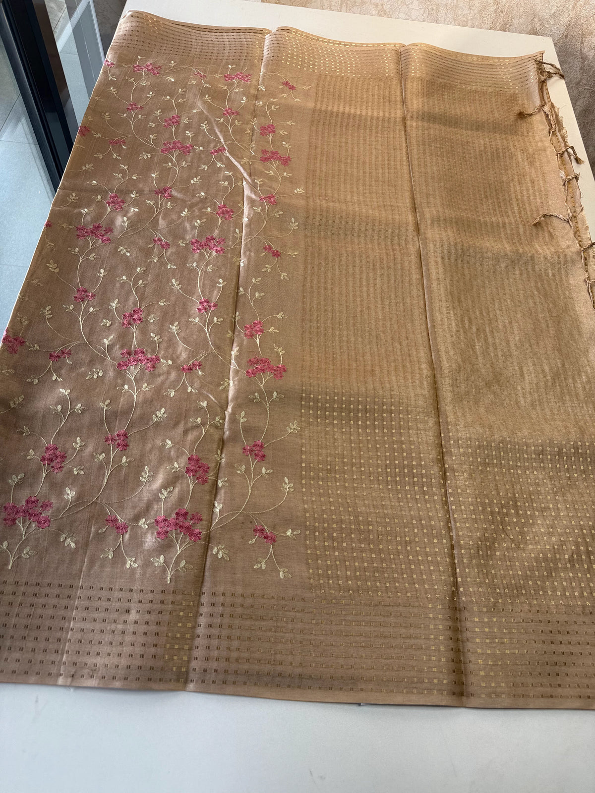 Soft semi Tussar silk saree / MD369