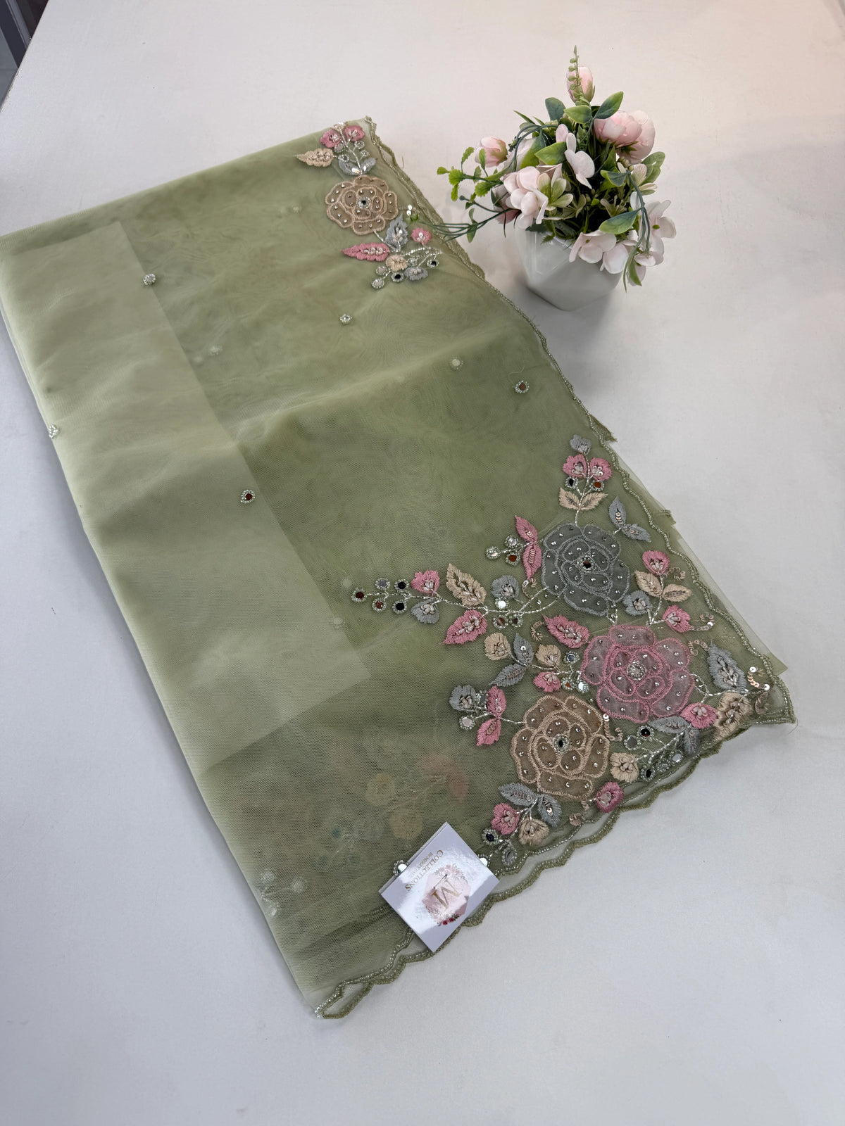 Net Designer Saree/ 007N