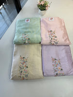 Pure Chanderi silk unstitched salwar set/ Nc148