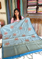 Chanderi blended saree/ KK35