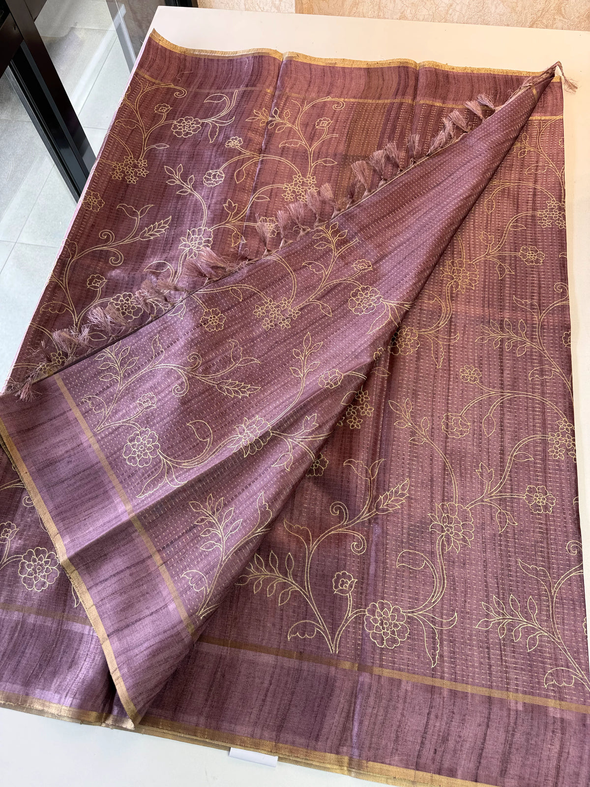 Semi Tussar Saree /MD350