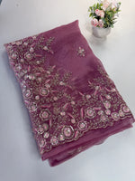Glass organza Saree/AP810