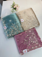Glass organza Saree/AP810