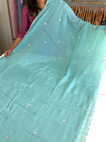 Chiffon Saree with Handowrk /Bj3140