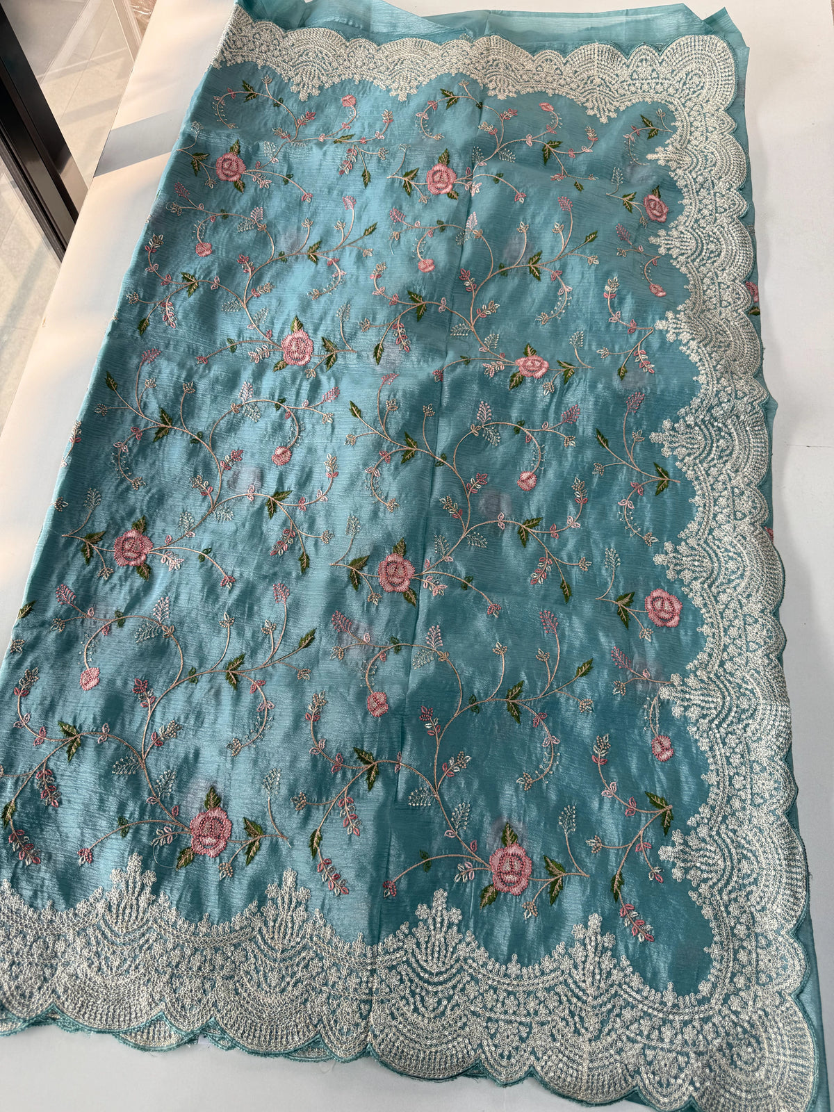 Crushed Crape Saree/ SC75