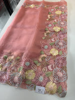 Glass organza Saree/ 155G