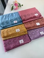 Crushed crape saree/ CW140
