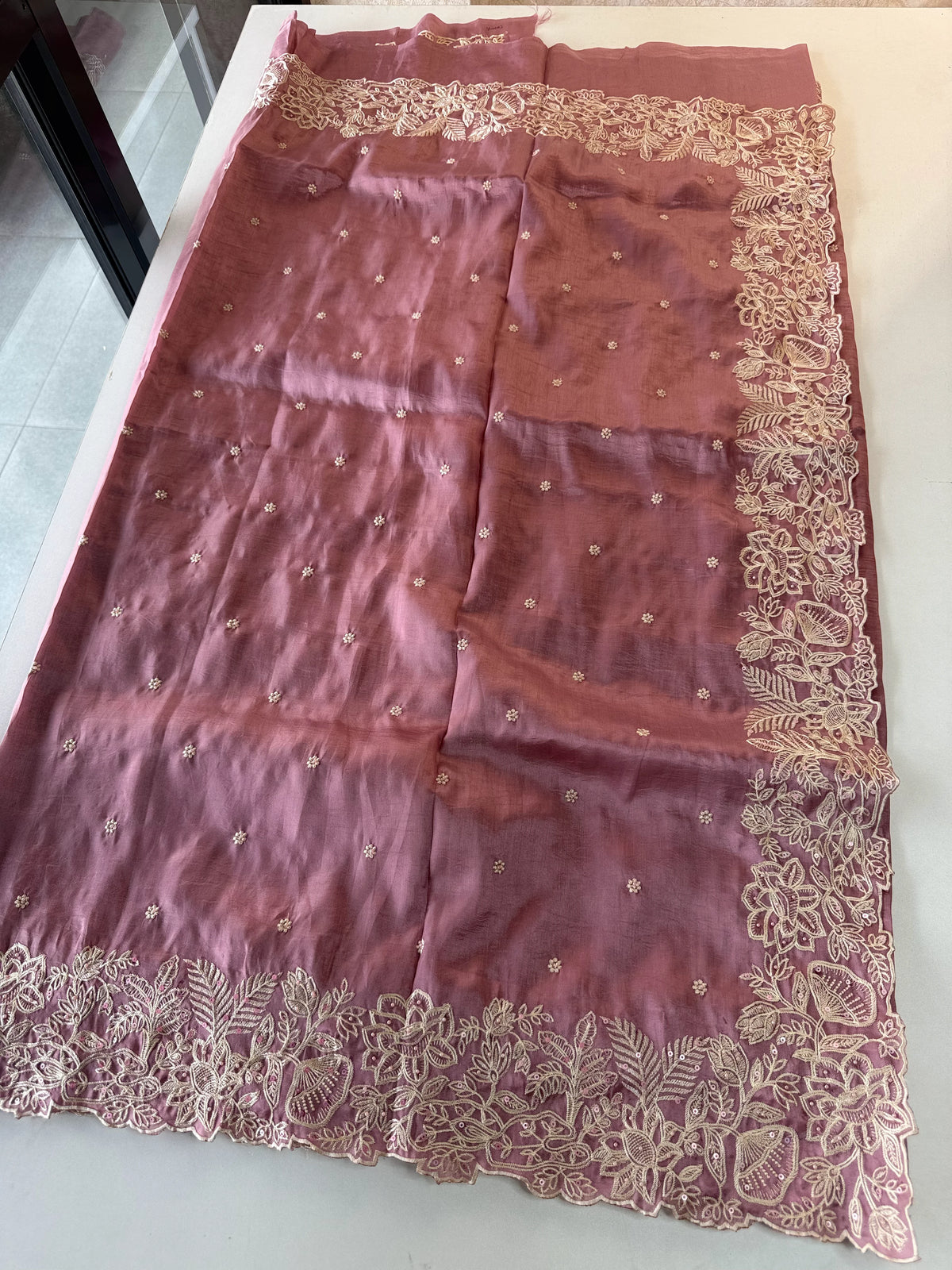Satin Organza Saree/S114