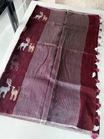 linen Saree/1116