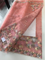 Glass organza saree/ 155B