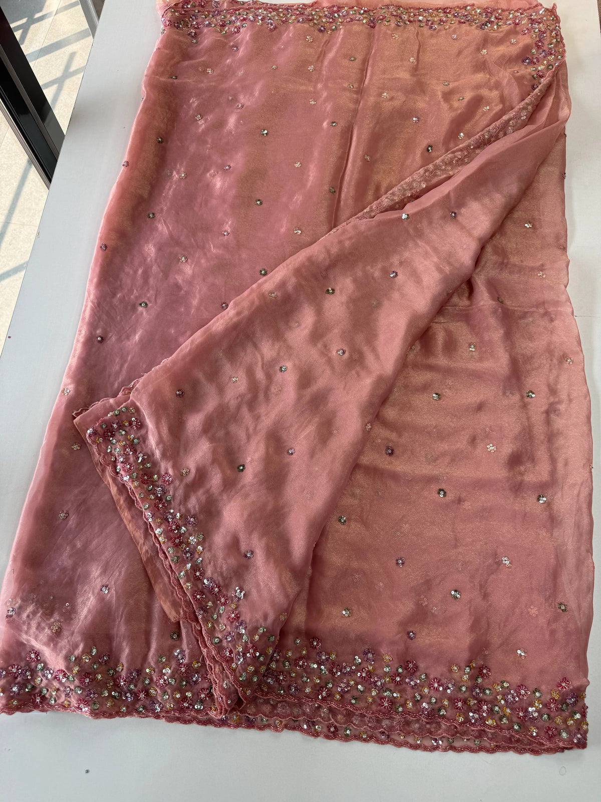 Shimmer Georgette Saree/J3577