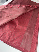 Soft Georgette Banarasi weaved saree/ AY101