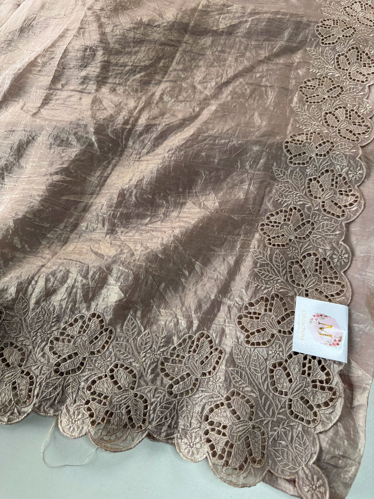 Crushed Organza Saree/ PN562