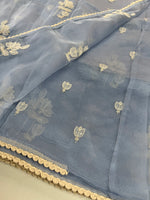 Glass Organza Saree/ CW666