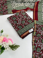 Maheshwari silk unstitched salwar set / NC259