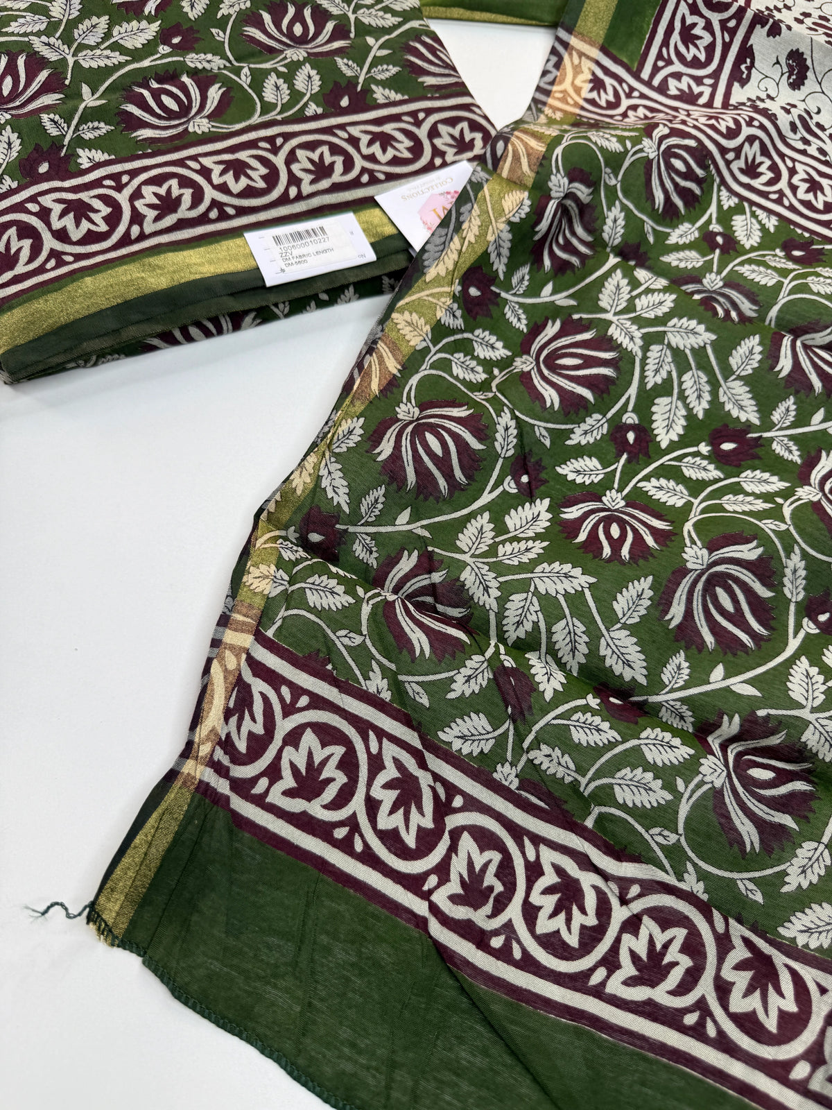 Maheshwari silk unstitched salwar set / NC259