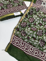 Maheshwari silk unstitched salwar set / NC259