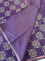 Soft semi Tussar saree/D236