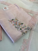 Pure Chanderi silk unstitched salwar set/ Nc148