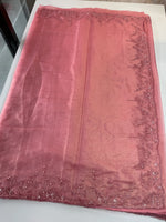 Crushed organza saree/HW344