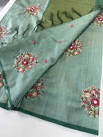 Chanderi blended saree/ KK35