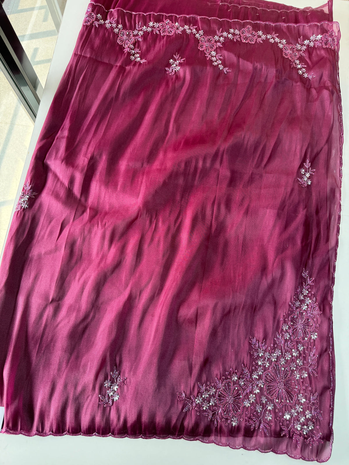 Tissue organza Saree/ HW319