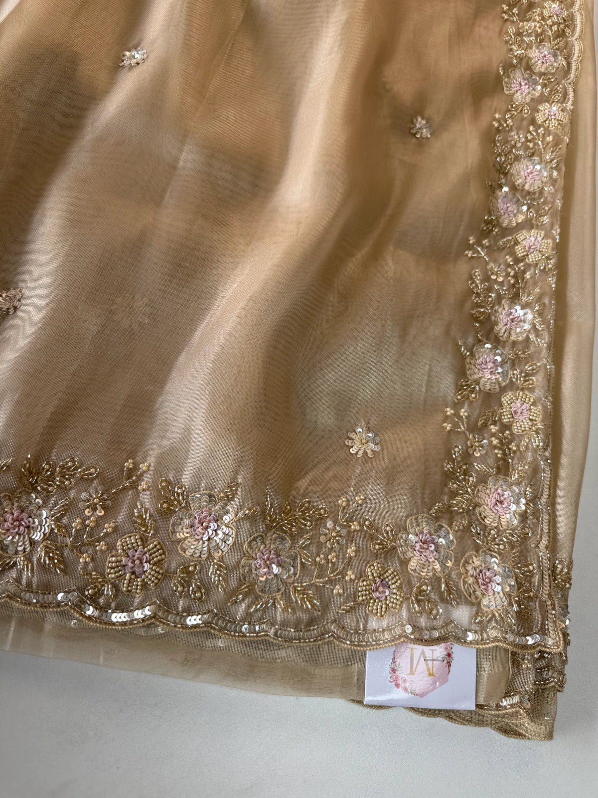 Tissue Oragnza Saree/ SROS4