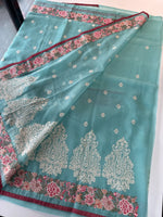 Crushed crape saree /SC222