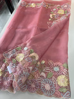 Glass organza Saree/ 155G