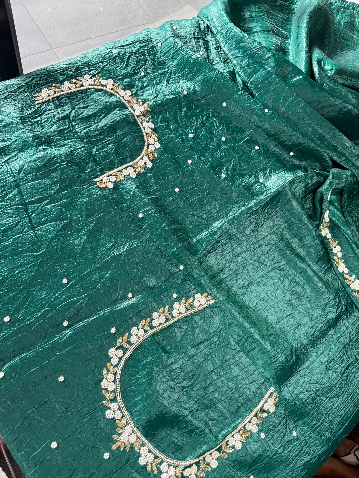 Crushed Organza Saree/AP2947