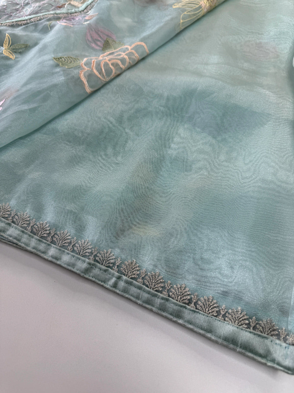 Glass Organza Saree/ 155L