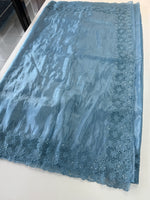 Crushed crape saree/ CW140