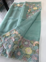 Glass organza Saree/ 155G